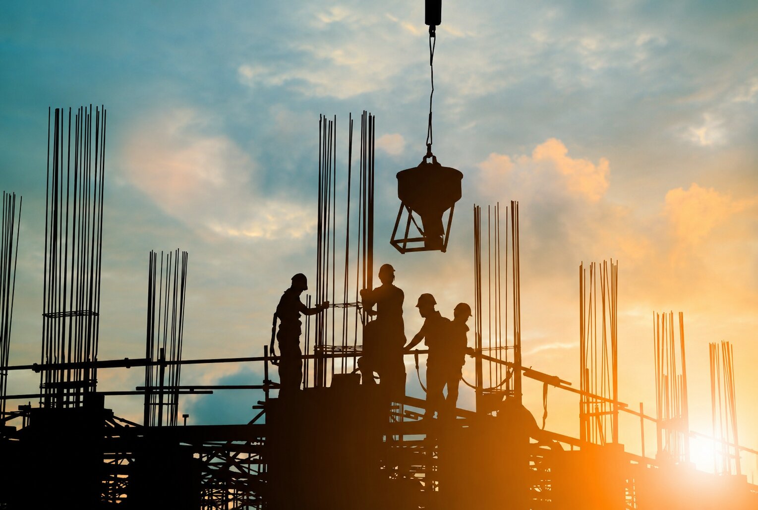 Skilled worker at an industrial site